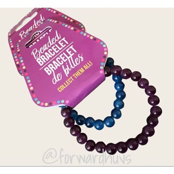 Bundle Sale 3 for $15 | Purple & Blue Stretch Bead Bracelets - Picture 3 of 6